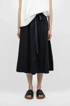 Chez Vidalenc 4 Panels Skirt Dark Navy| Skirts