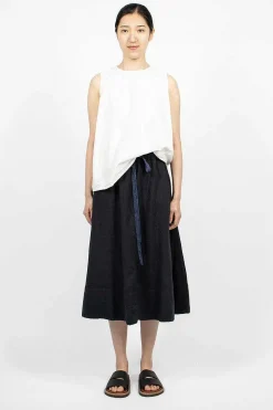 Chez Vidalenc 4 Panels Skirt Dark Navy| Skirts