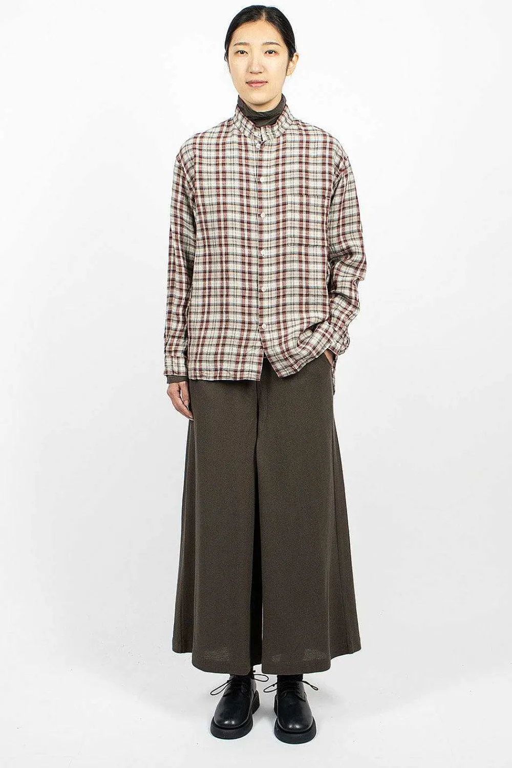 Vlas Blomme & Twelve Pant Charcoal Brown| Trousers