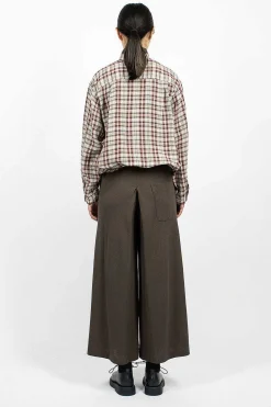 Vlas Blomme & Twelve Pant Charcoal Brown| Trousers