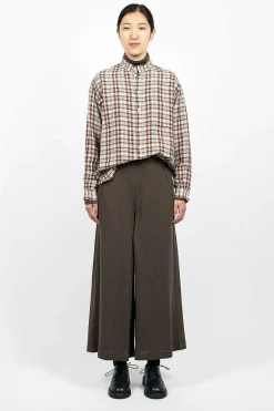 Vlas Blomme & Twelve Pant Charcoal Brown| Trousers