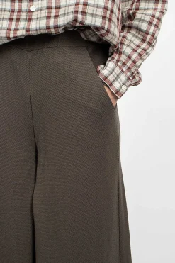 Vlas Blomme & Twelve Pant Charcoal Brown| Trousers