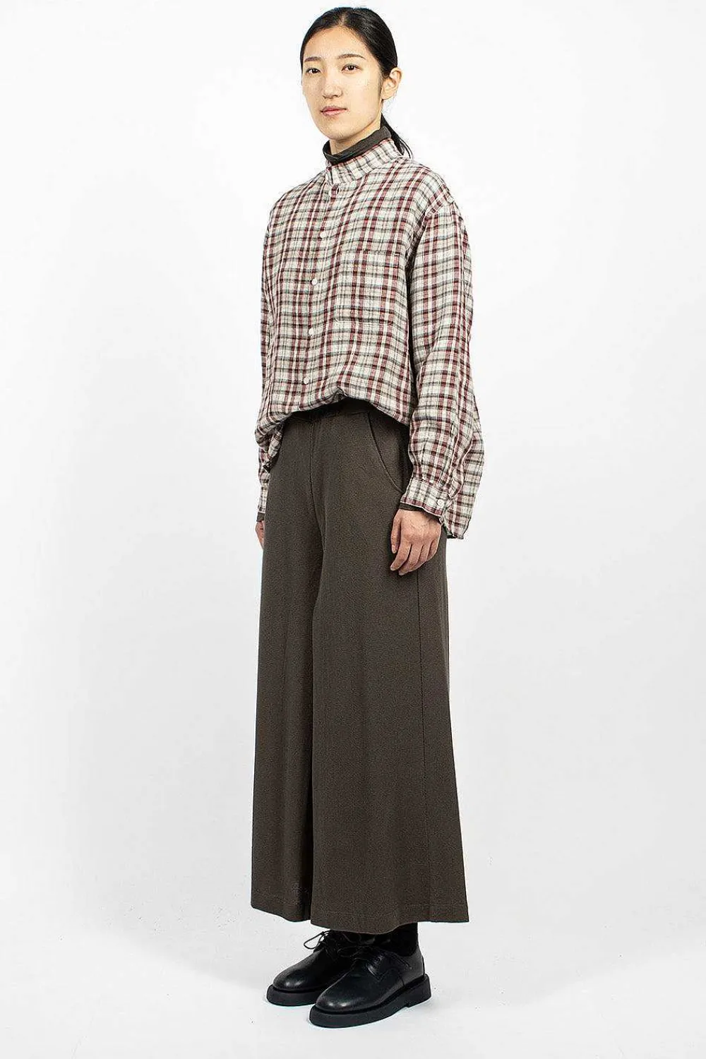 Vlas Blomme & Twelve Pant Charcoal Brown| Trousers