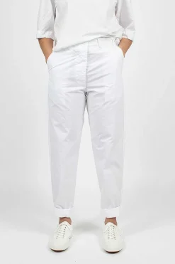 Casey Casey Ah Pant Poplin White| Trousers