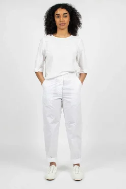 Casey Casey Ah Pant Poplin White| Trousers