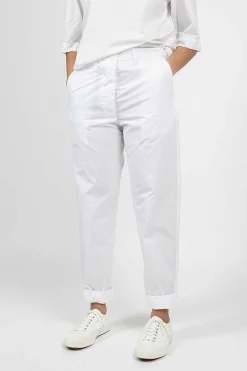 Casey Casey Ah Pant Poplin White| Trousers