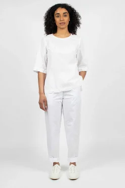 Casey Casey Ah Pant Poplin White| Trousers