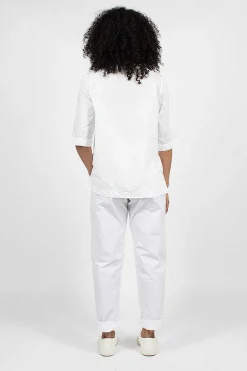 Casey Casey Ah Pant Poplin White| Trousers