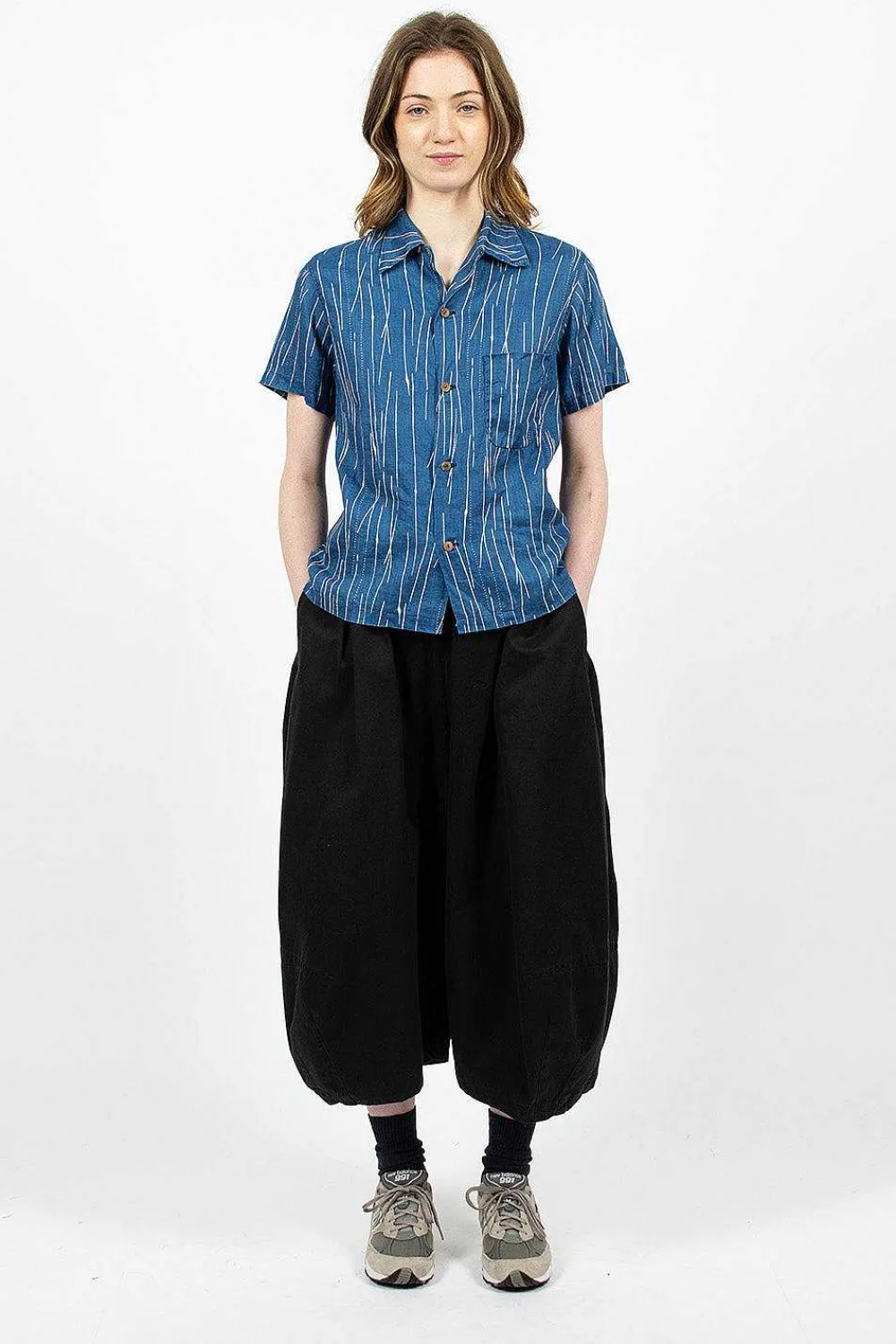 Kapital Aloha French Linen Shirt Indigo| Shirts
