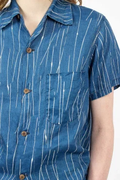 Kapital Aloha French Linen Shirt Indigo| Shirts