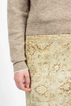 Acne Studios Alpaca Polo Mushroom Beige| Tops