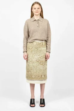 Acne Studios Alpaca Polo Mushroom Beige| Knitwear