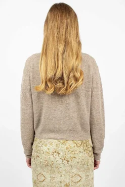 Acne Studios Alpaca Polo Mushroom Beige| Knitwear