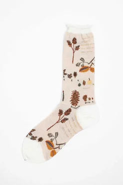 Antipast Am-773 Botanical Xv Socks Ivory| Tights & Socks