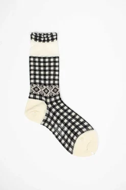 Antipast Am-759 Checkered Socks Black| Tights & Socks