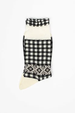 Antipast Am-759 Checkered Socks Black| Tights & Socks