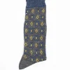 Antipast Am-776 Flower Grid Socks Grey| Tights & Socks