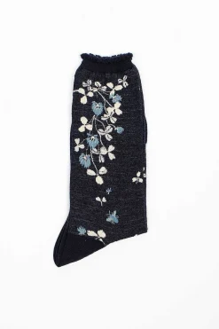 Antipast Am-778 Shamrock Socks Navy| Tights & Socks