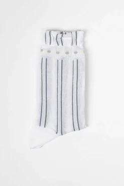 Antipast Am-767 Stripe Socks White| Tights & Socks
