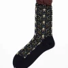 Antipast Am-774 Wall Flower Socks Navy| Tights & Socks