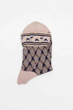 Antipast Am-749 Wallpaper Socks Pink| Tights & Socks