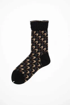 Antipast Am-460A Chidori Socks Black| Tights & Socks