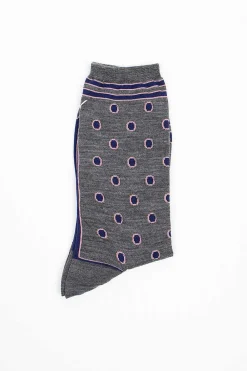 Antipast Am-443A Polka Dot Socks Grey| Tights & Socks