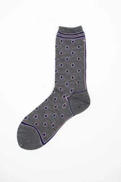 Antipast Am-443A Polka Dot Socks Grey| Tights & Socks