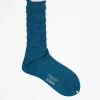 Antipast Am-28A Shirring Sock Turquoise| Tights & Socks