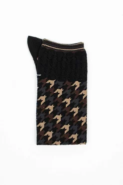 Antipast Am-460Ahs Chidori Socks Black| Tights & Socks