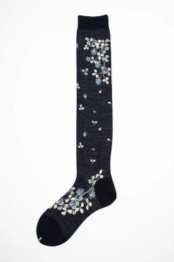 Antipast Am-778Hs Shamrock Socks Navy| Tights & Socks