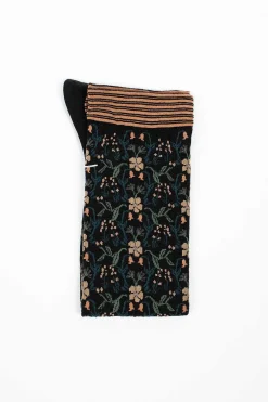 Antipast Am-774Hs Wall Flower Socks Black| Tights & Socks
