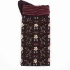 Antipast Am-774Hs Wall Flower Socks Wine| Tights & Socks