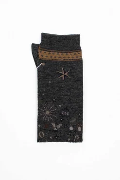 Antipast Am-775Hs Wish Socks Charcoal| Tights & Socks