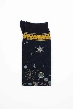 Antipast Am-775Hs Wish Socks Navy| Tights & Socks