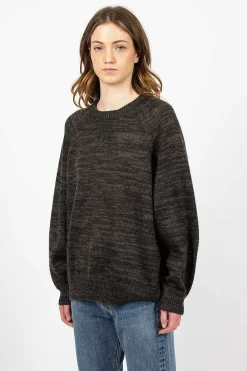 VISVIM Amplus Crew Knit Black| Tops