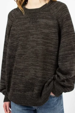 VISVIM Amplus Crew Knit Black| Tops
