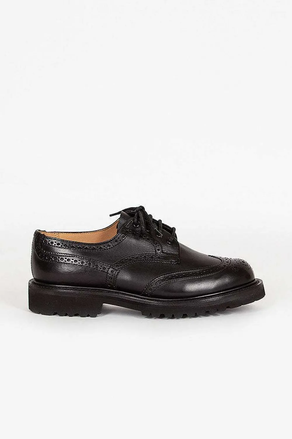Tricker’s Anne Leather Brogue Black| Shoes