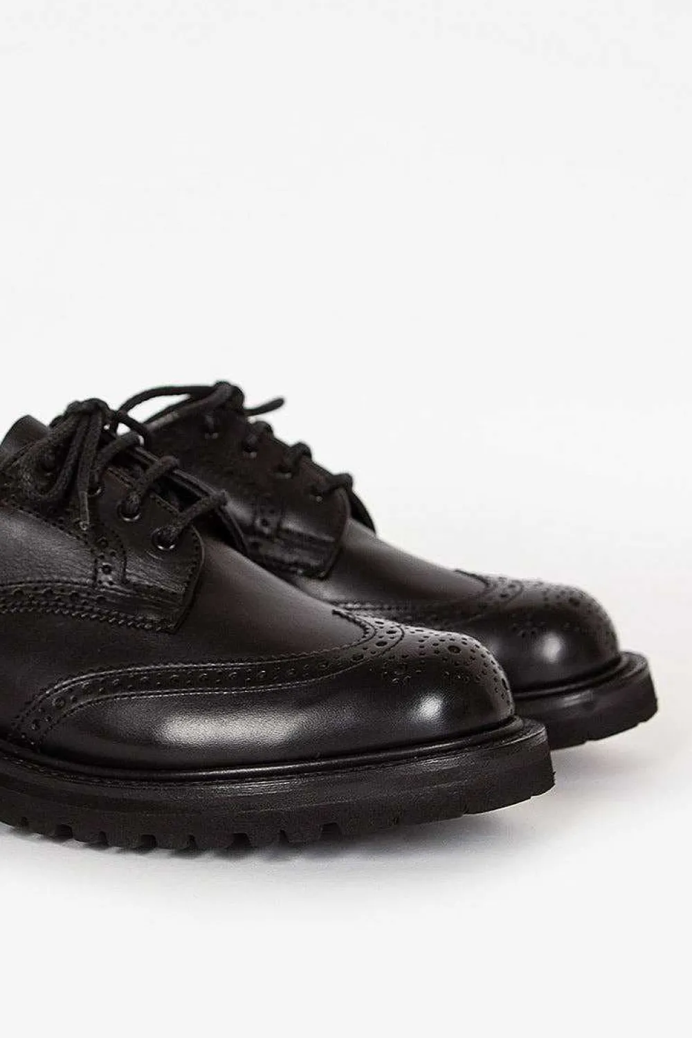 Tricker’s Anne Leather Brogue Black| Shoes