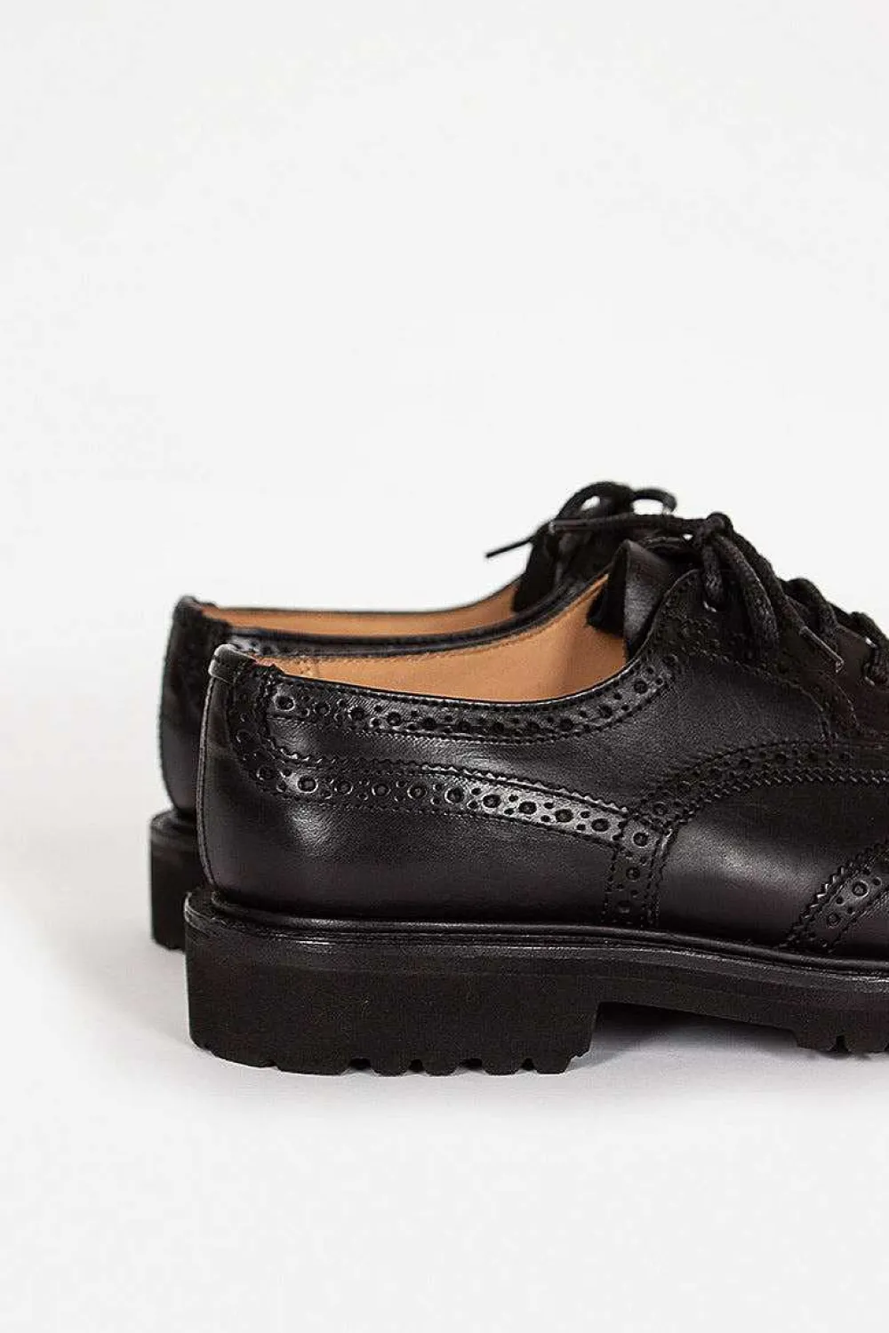 Tricker’s Anne Leather Brogue Black| Shoes