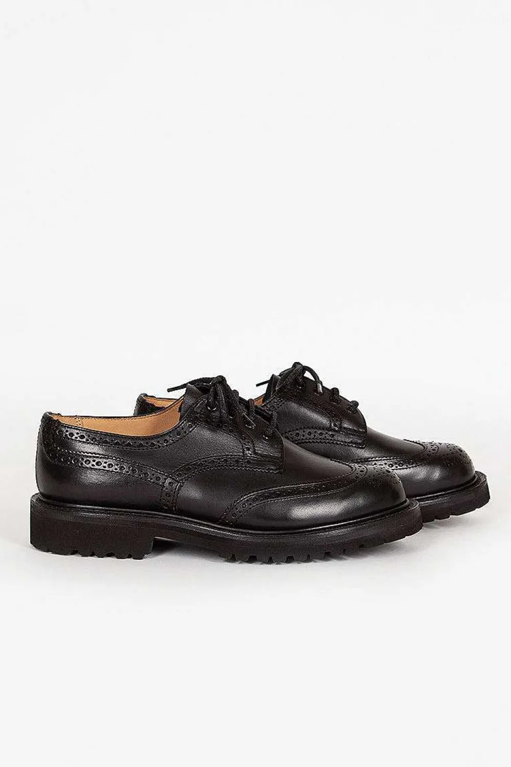 Tricker’s Anne Leather Brogue Black| Shoes