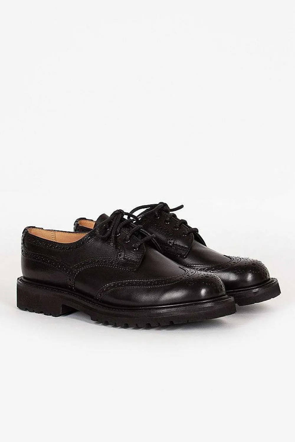 Tricker’s Anne Leather Brogue Black| Shoes