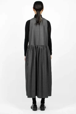 Eleph Anouk Dress Pinstripe Wool| Dresses