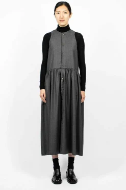 Eleph Anouk Dress Pinstripe Wool| Dresses