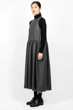 Eleph Anouk Dress Pinstripe Wool| Dresses