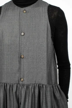 Eleph Anouk Dress Pinstripe Wool| Dresses