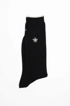 Antipast Anp-112 Super Merino Bee Socks Black| Tights & Socks