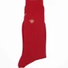 Antipast Anp-112 Super Merino Bee Socks Red| Tights & Socks