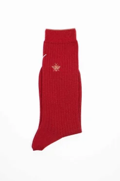 Antipast Anp-112 Super Merino Bee Socks Red| Tights & Socks