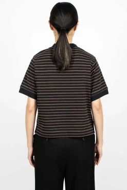 Margaret Howell Archive Matte Jersey Black/Bark| Tops